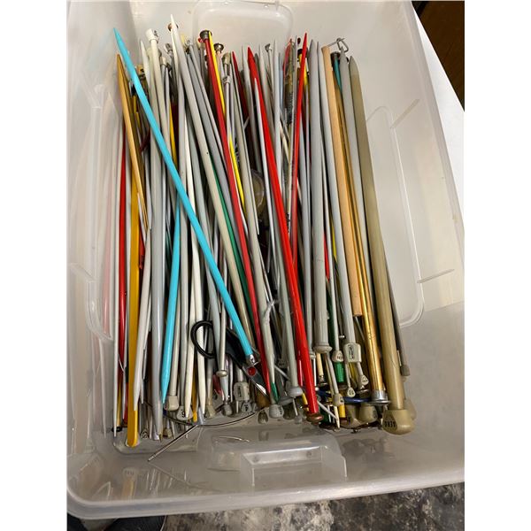 Lot of knitting needles