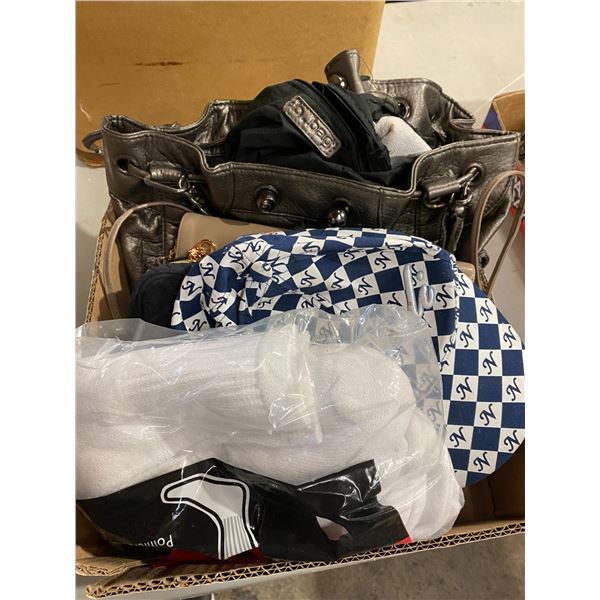 Purses, hats and socks