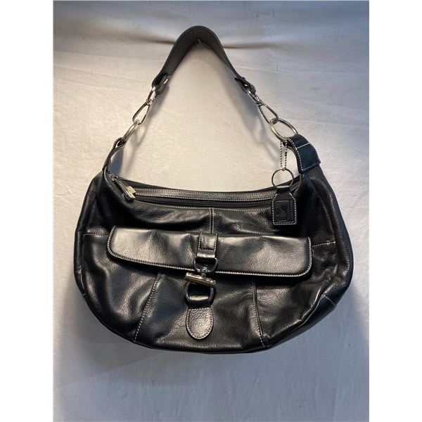 Saprano Black leather purse