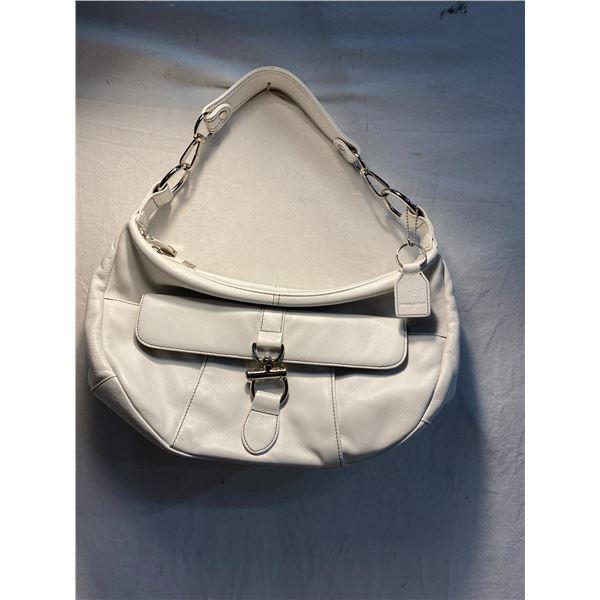 Saprano white  leather purse