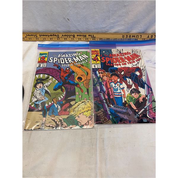 2 1990 Spider-Man comics
