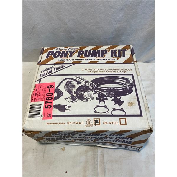 Pony pump kit