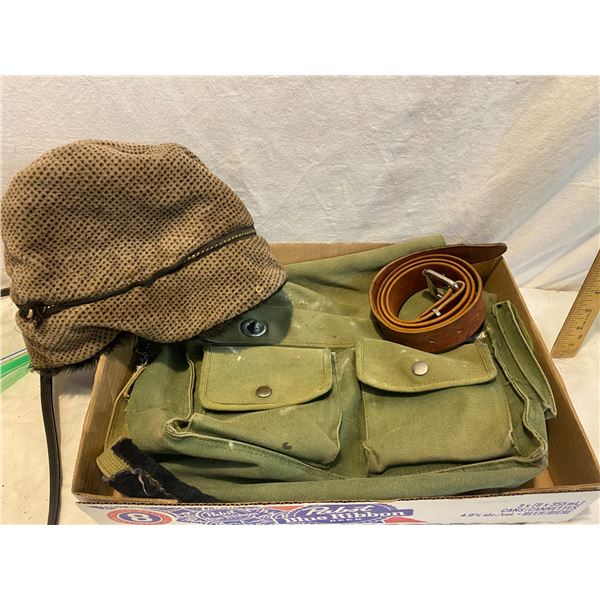 Hat canvas bag, and belt