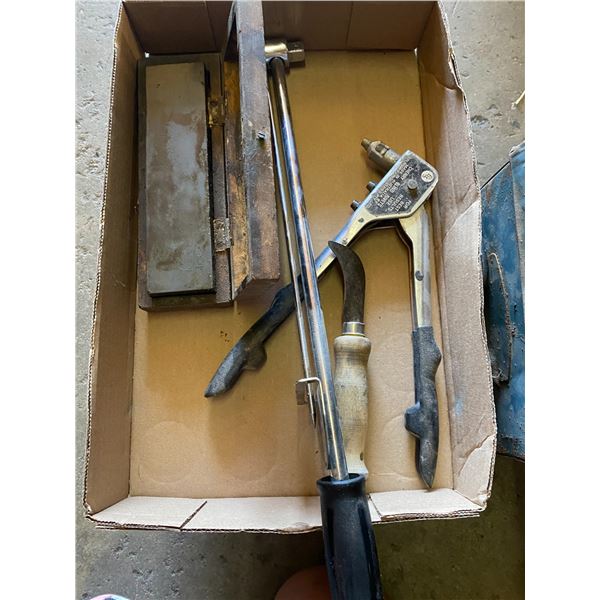 Tourque wrench, sharpening stone , Rivet  tool