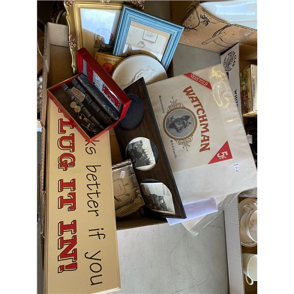 Signs and collectibles