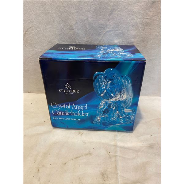 Crystal angel candleholder new