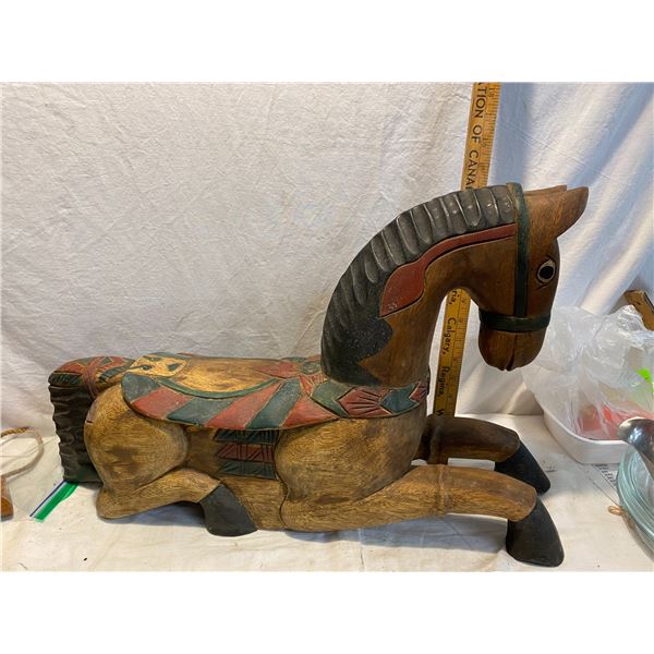 Wood horse