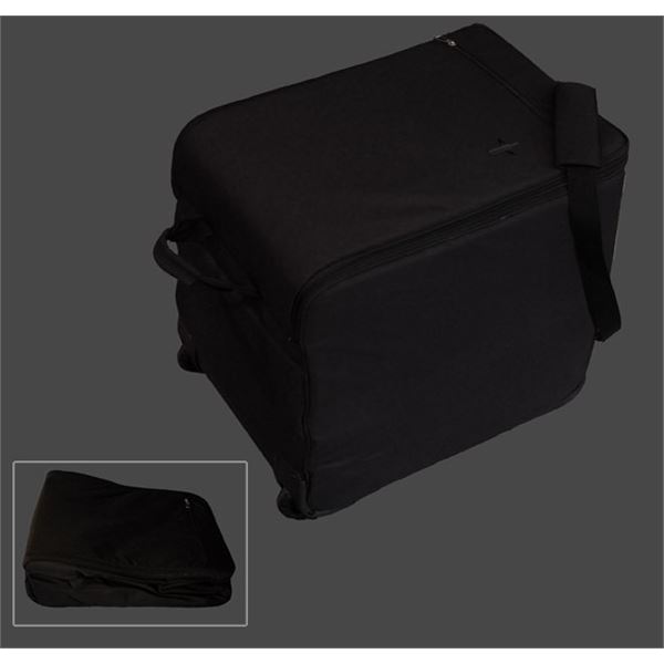 2 black wine travel bags