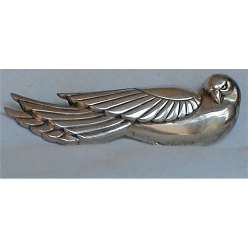ART DECO STERLING SILVER HAWK PIN Signed,#2102686