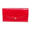 Image 1 : Louis Vuitton Pink Vernis Monogram Sarah Wallet NM