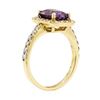 Image 4 : 3.42 ctw Rectangular Cushion Brilliant Lavender Spinel And Round Brilliant Cut D