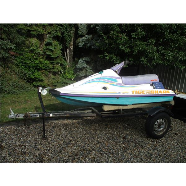 1995 Seadoo for Parts Tiger Shark 9ft With Trailer