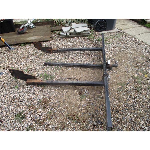 Homemade Hitch for 70-80's Truck Made for Hauling 11.5 ft camper 55" wide total Length x 88" Wid