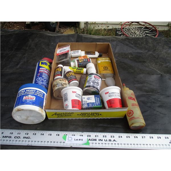 Grease, Plumbers Putty Plus Misc Some Full