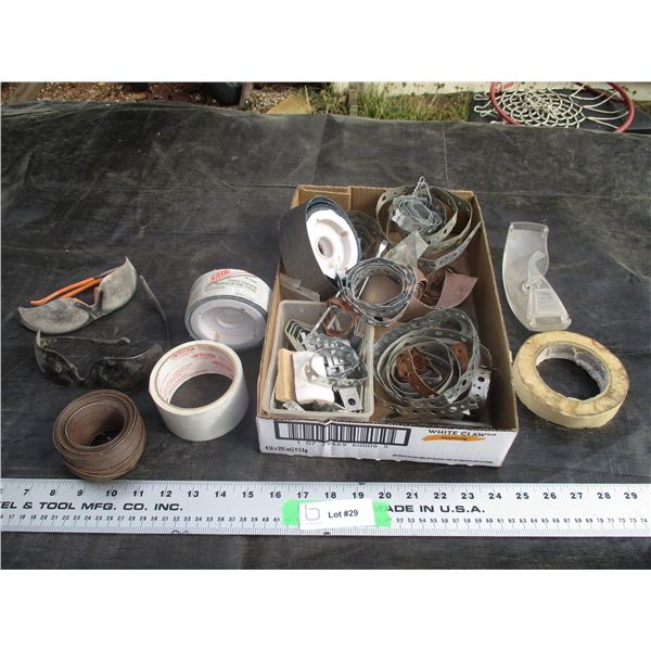 Strapping, Emery Cloth, Plus Misc