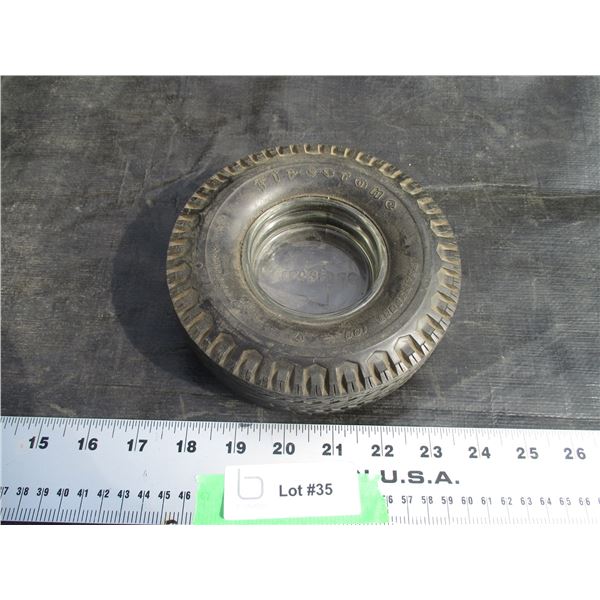 Firestone Ashtray (Crack in Glass)