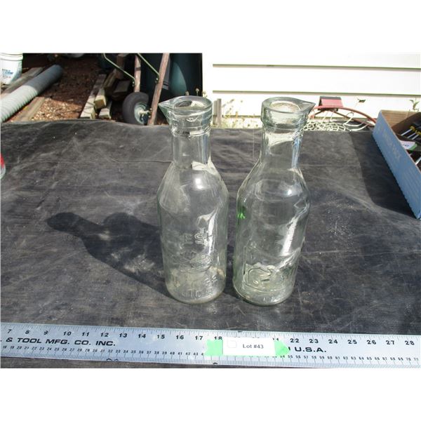 (2X THE MONEY) Orange Juice, and Milk Bottles