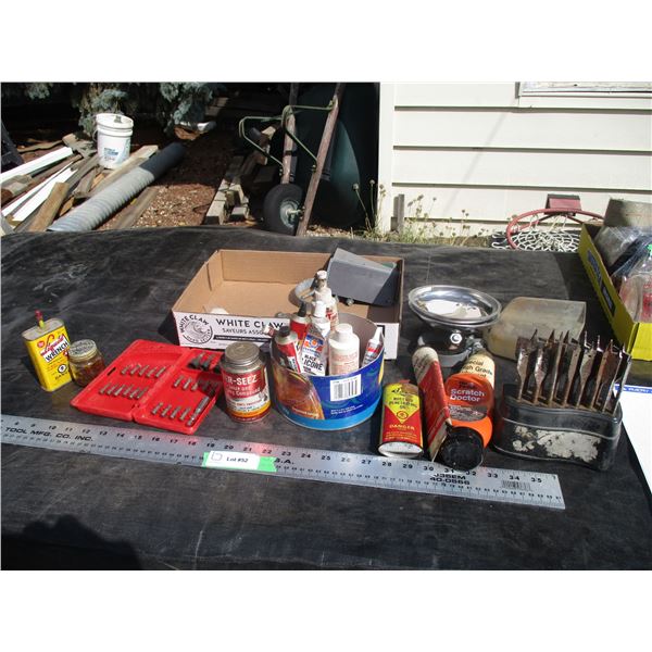 Lubricants, Anti Seize Compound Partial Containers Screwdriver End Set, Spade Bits