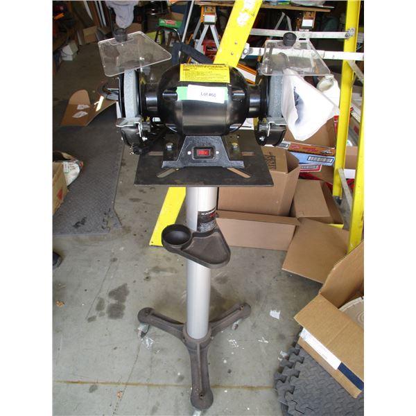 6" Titan Bench Grinder with Stand On Casters