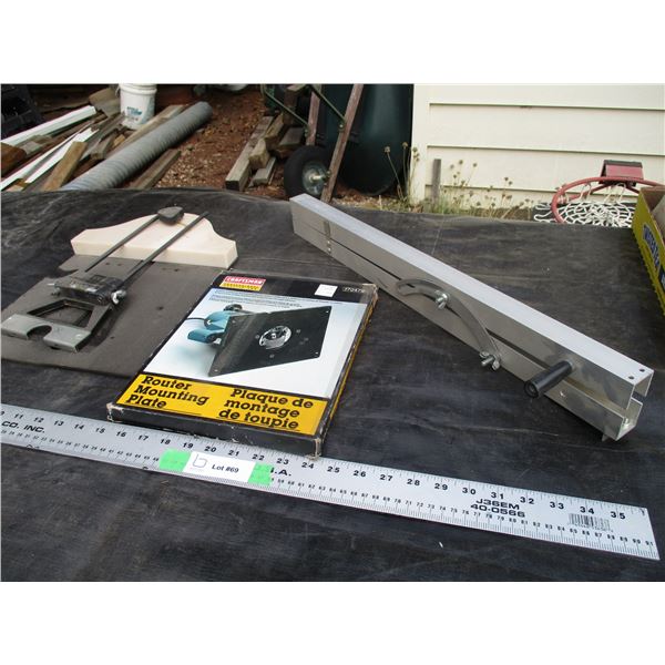 Router Mounting Plate, Router Guide Plus Misc