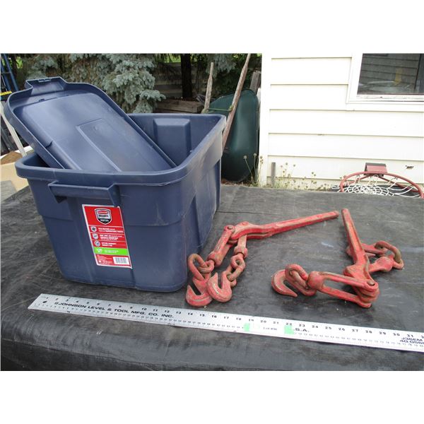 (2X THE MONEY) Plastic Tote with Boomers