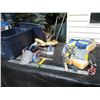 Image 1 : (2X THE MONEY) Plastic Tote with Trowels and Misc