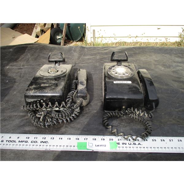 (2) Rotary Phones
