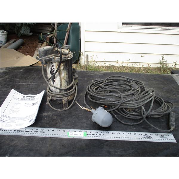 Sump Pump and Extra Switch