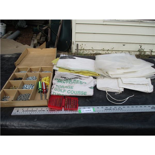 Misc Screws, Misc Bags, Drill Bits