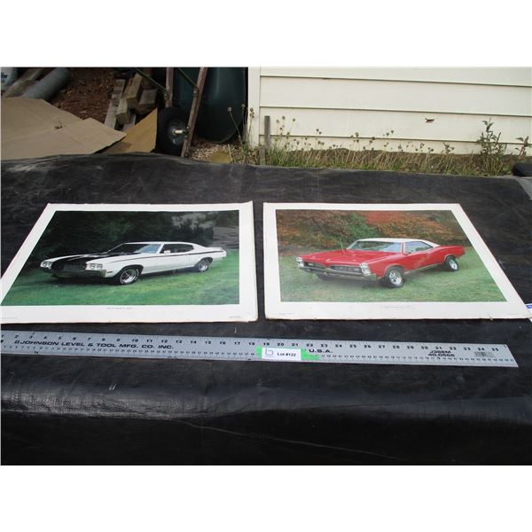 (2X THE MONEY) Car Pictures on Cardboard (16x20)