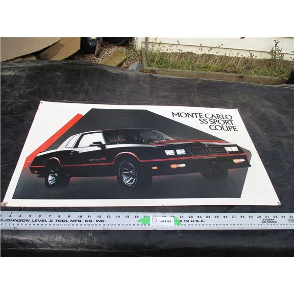 Monte Carlo SS Coupe Cardboard Advertising (18x32)