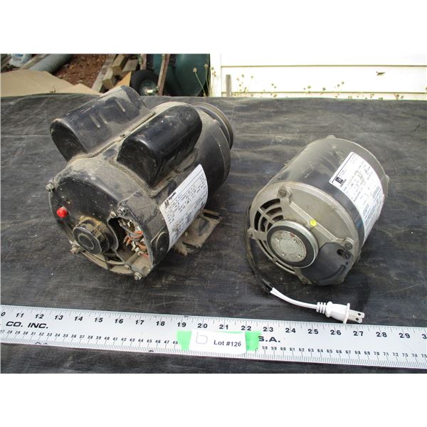 Electric 1.5 + 1/4 hp motors (2)