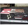 Image 1 : Vehicle Emblems, Texaco Tin Sign Plus Misc