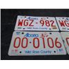 Image 2 : (4) Alberta Licence Plates Consecutive Numbers and Low Numbers