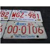 Image 3 : (4) Alberta Licence Plates Consecutive Numbers and Low Numbers
