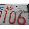 Image 4 : (4) Alberta Licence Plates Consecutive Numbers and Low Numbers
