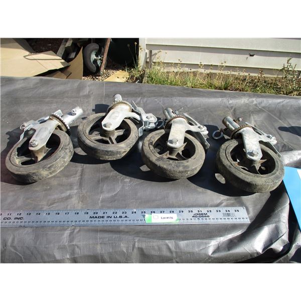 (4) Scaffold Wheels