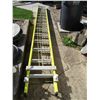 Image 4 : Featherlite 375 Total Length 28 ft Ladder (step has damage)