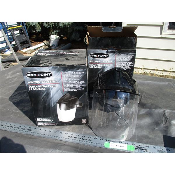 (2X THE MONEY) New Welding Face Shields