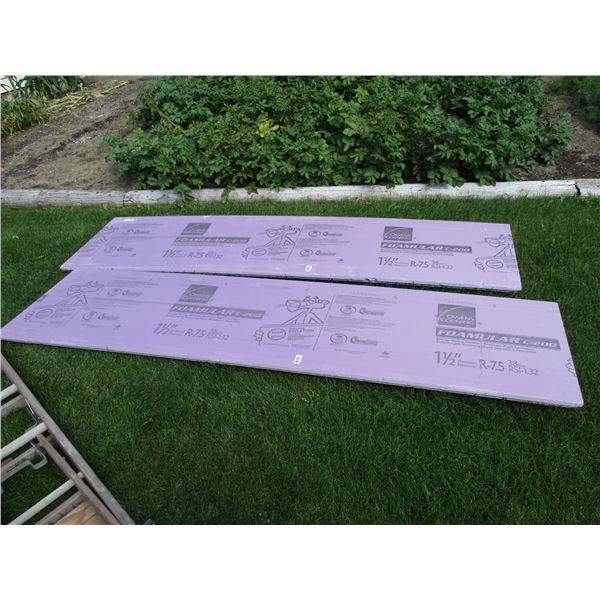 1 1/2" R75 2 Sheets of Styrofoam