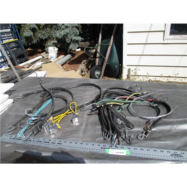 Tarp Straps, Bungee Cords