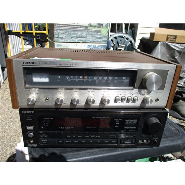 Sony Audio Video Control Centre, Hitachi AM/FM Stereo Receiver (Both for Parts)