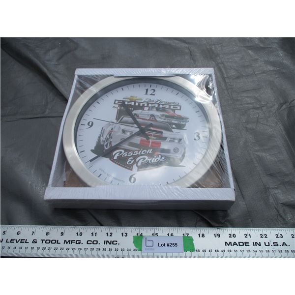 New 12" Stainless Steel 5th Generation Camaro Clock