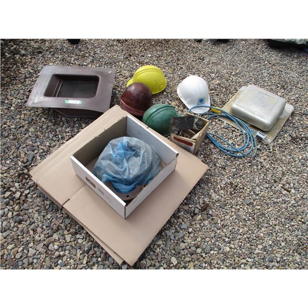 Extension Cord, Roof Vent, Hard Hats Plus Misc