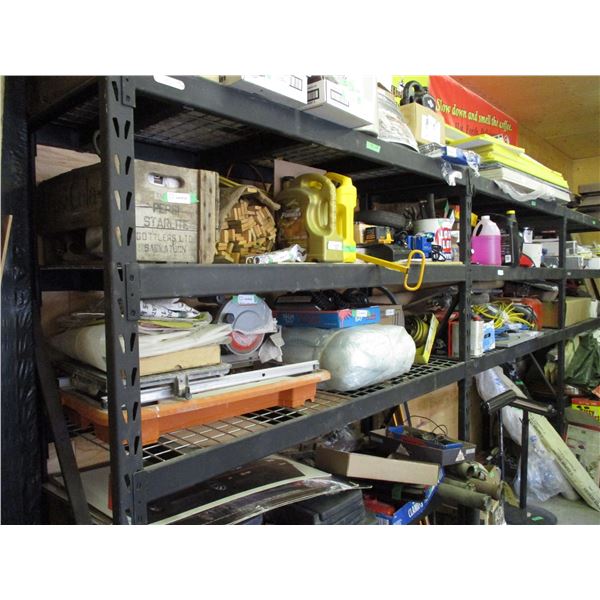 Metal Shelving Unit 17ft Long x 2ft Wide x 7ft Tall With Wire Mesh