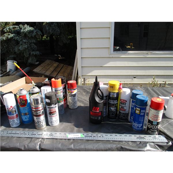 (2X THE MONEY) Lot of Paints, Sealants, Fillers, Plus Misc (Many Are Full or Close to Full)