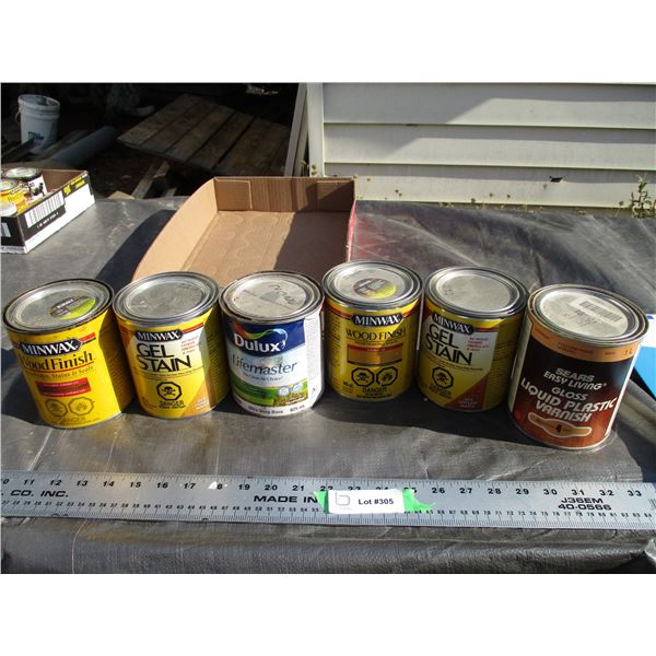 Woodstain, Wood Finish Plus Misc (Most Feel Full or Close to Full)