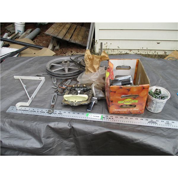 Turnbuckles, Pulley, Used Belts Plus Misc