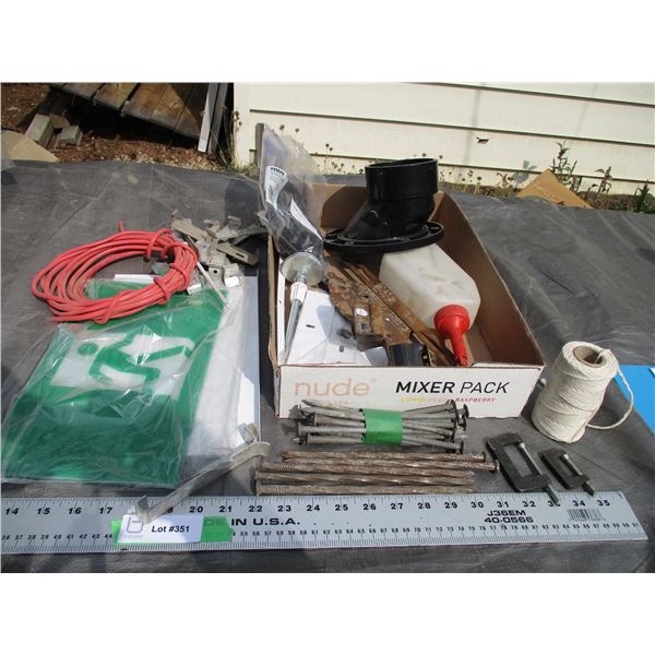 Misc Nails, Small Clamps, Plus Misc