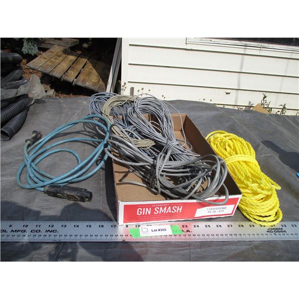 Rope, Extension Cord, Plus Misc